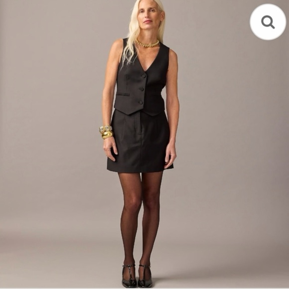 J. Crew Collection Tuxedo Mini Skirt